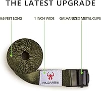 Vista 2 de Correa de 1" x 2 m para cámara de senderismo, Correas para cámara de juego, Correas de montaje para cámara de senderismo, 816 kg, de servicio