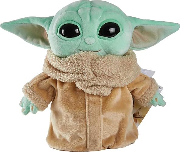 Mattel Star Wars Grogu Muñeca de Peluche, 8 pulgadas Figura de Personaje de Star Wars The Mandalorian, Suave Muñeca en Look Clásico