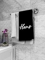 Vista 3 de DIBOR Love Quote - Toallas de baño para él y ella, paño de secado absorbente decorativo de amor, toallas de mano, paños de cocina, paños de cocina