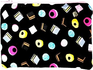Liquorice Allsorts Themed Fabric Zipper Pouch