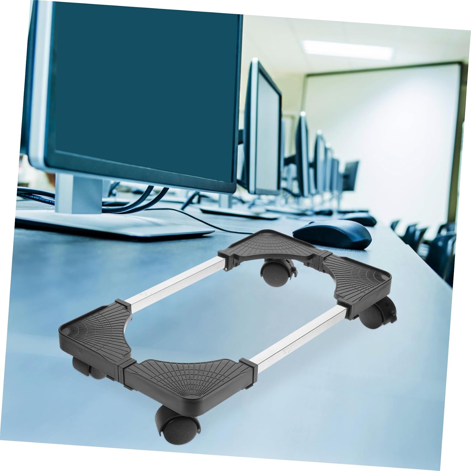 Computer Host Bracket Tower Stand for Desktop Cart Rolling Computer Stand Easy Assembly