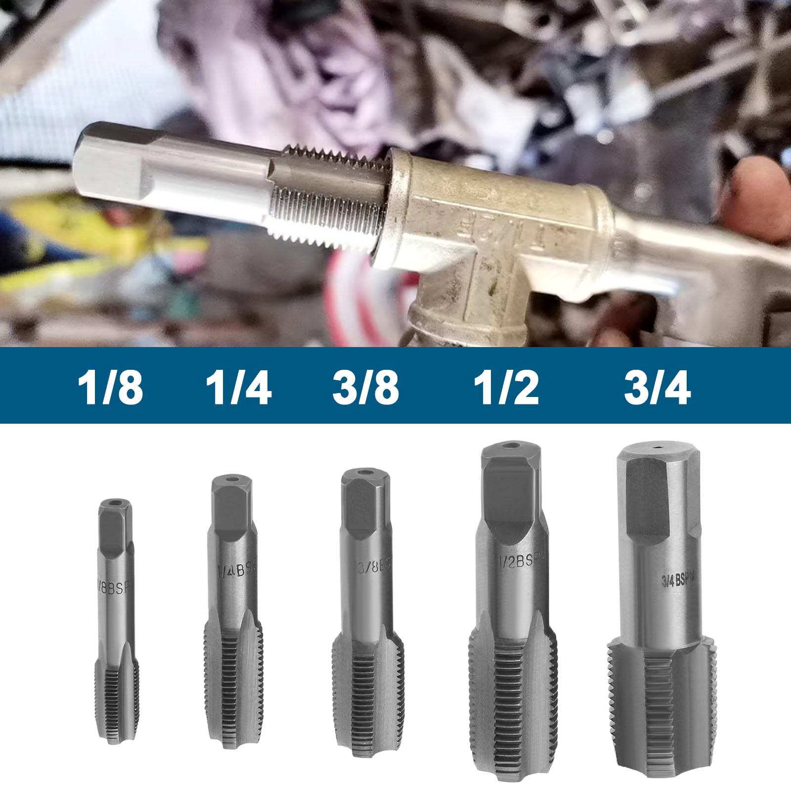 Matrice De Filetage, Matrice De Filetage G1/4 En Acier Allié 5 Trous De Copeaux Outil Accessoire Pr Cis Pour Le Filetage De Tuyaux