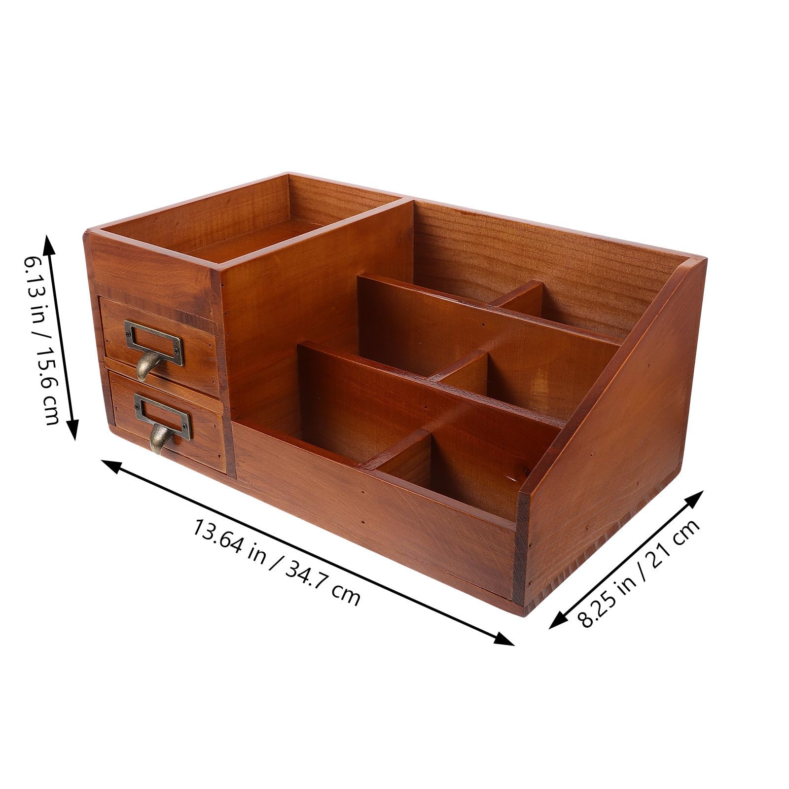 Schreibtisch Eleganter Multifunktionale Organizer mit Schublade Aufbewahrungsbox für Kosmetik und Schmuck für Büro und Schminktisch