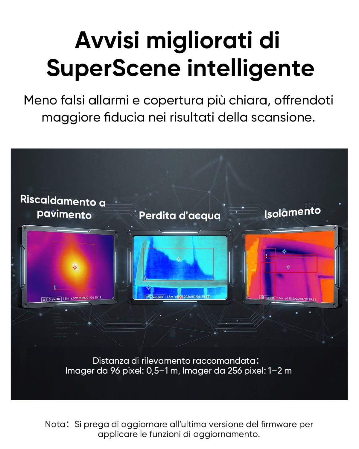 HIKMICRO D02 Telecamera Termica, Risoluzione Superiore 240x240 visibile, SuperScene, Telecamera Termica 96x96, 8 ore di autonomia della batteria, Registrazione video