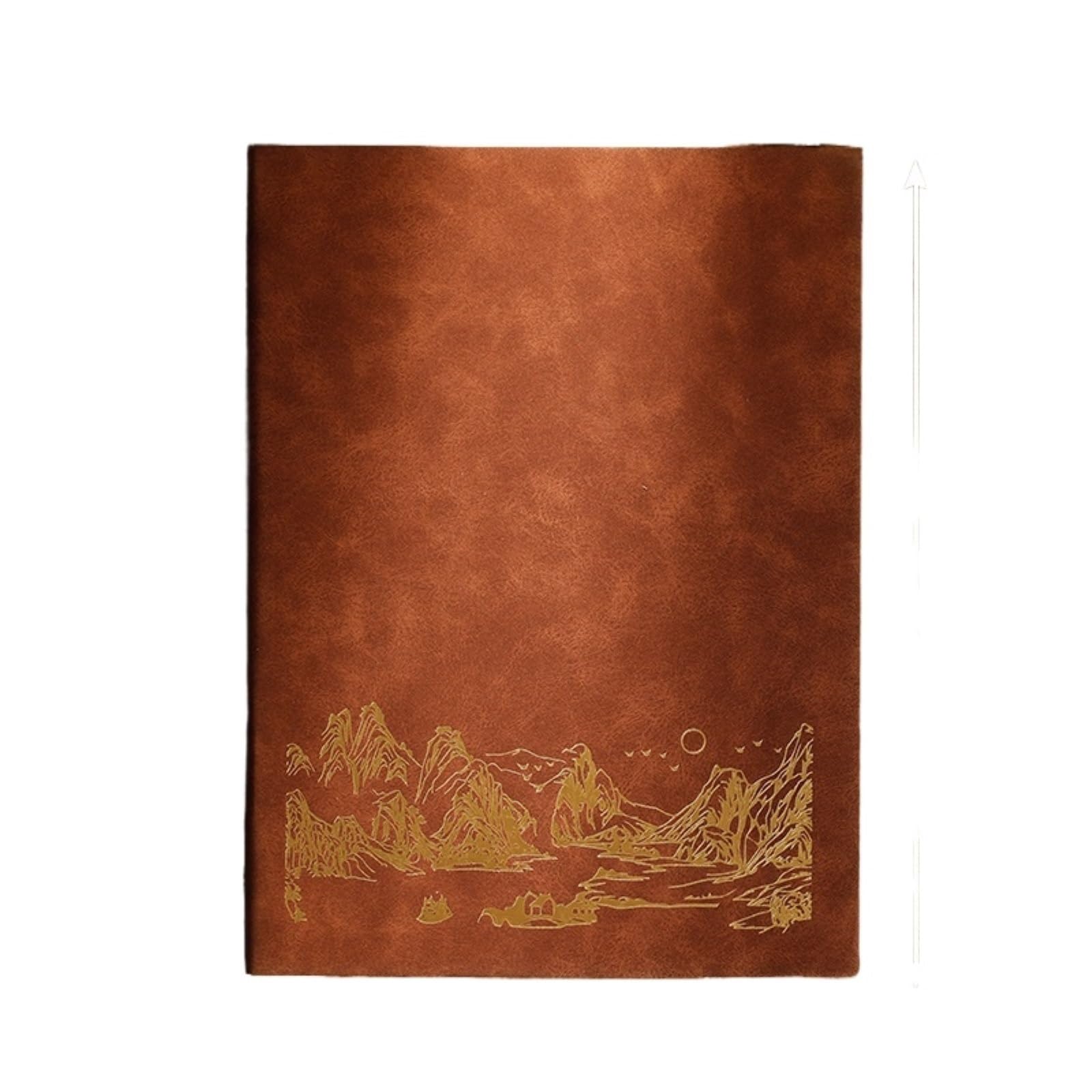 Carnet De Notes Journal Carnet B5 Épais Au Design Rétro Et Portable, Idéal For Les Notes De Réunion Carnet De Voyage(Rot)
