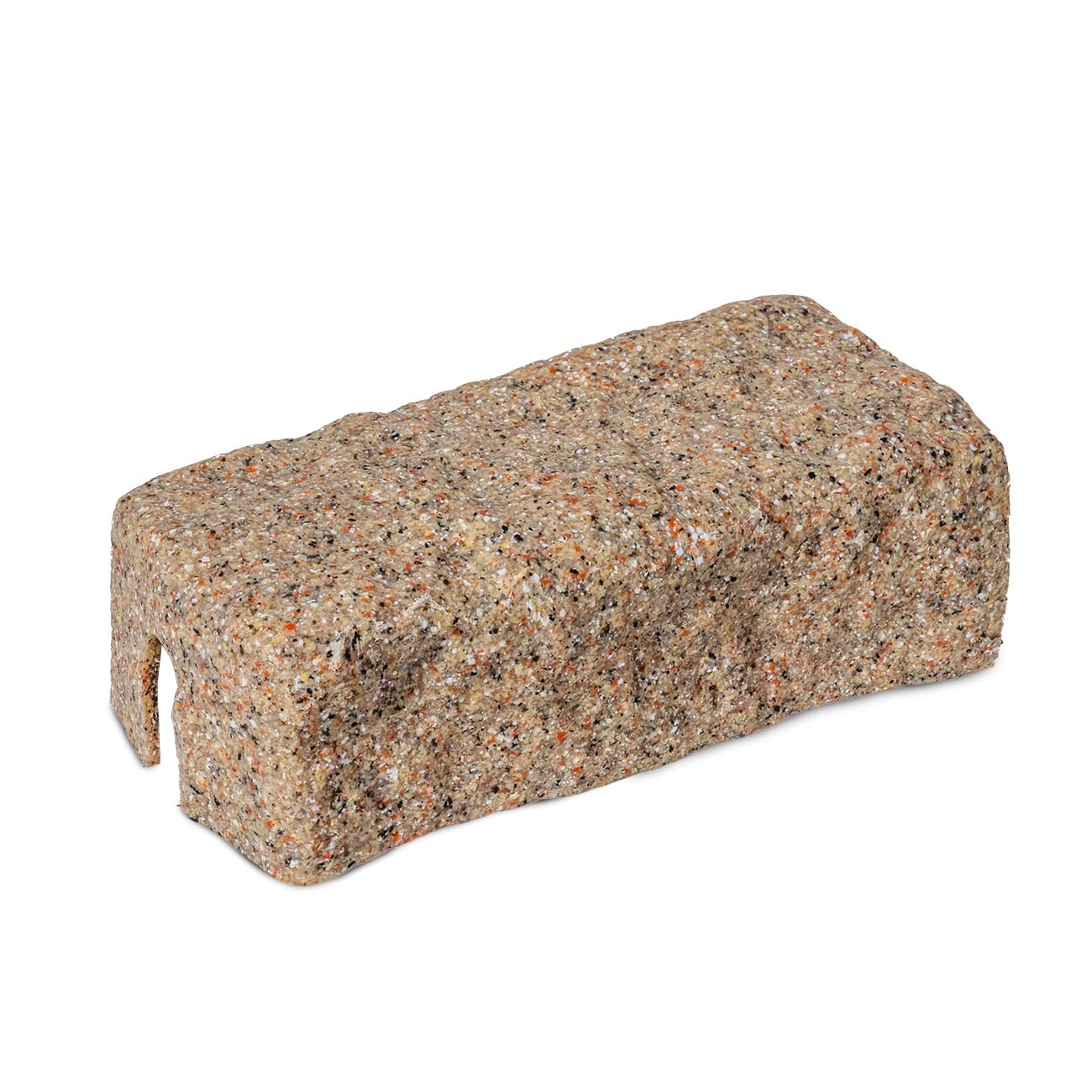 Beuta DIY Dig-Free Faux Stone Landscape Edging End Brick – Final Piece for Completing Your Landscaping Edging Project (1 Pc, Sandstone) – Connects to Other Beuta Bricks