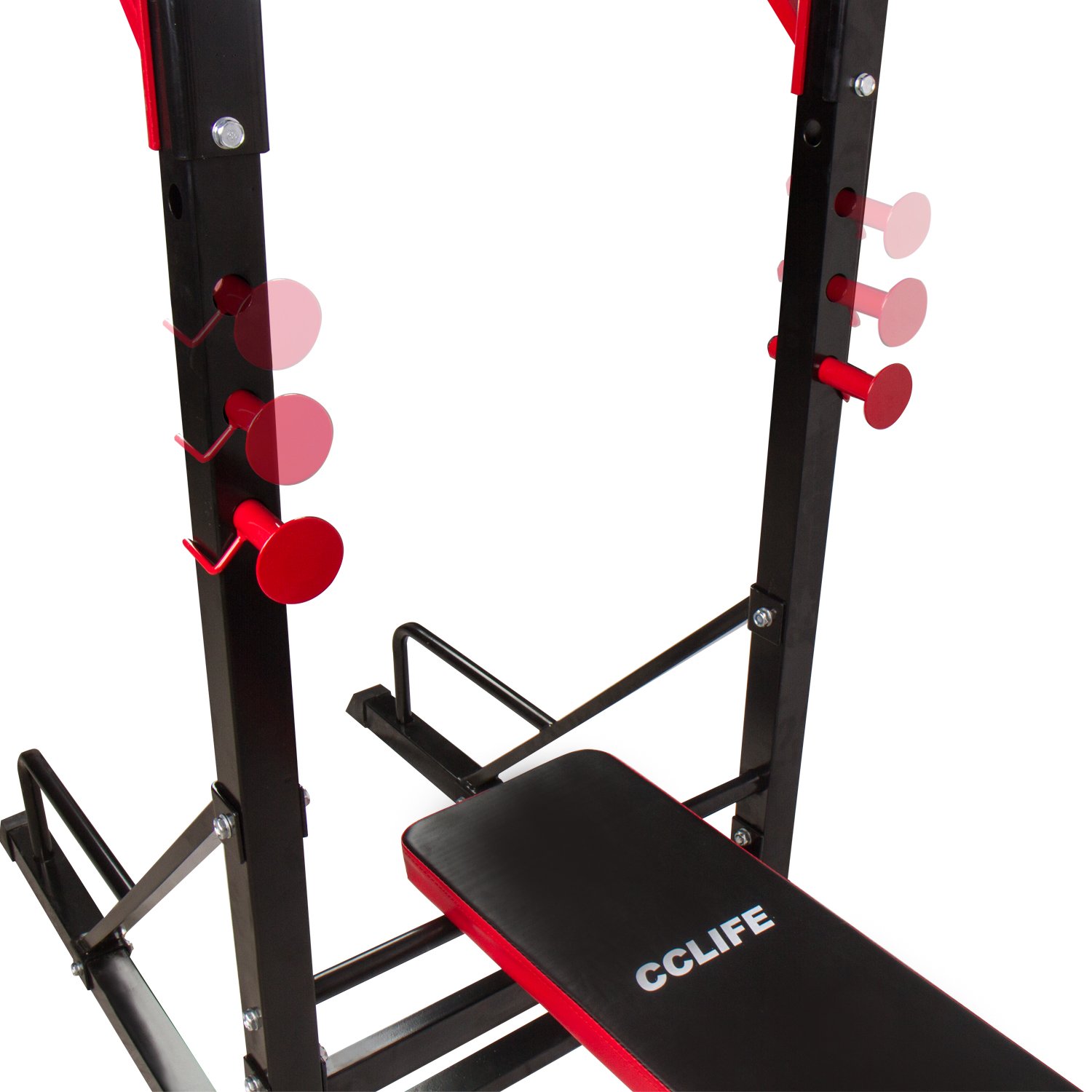 CCLIFE Power Tower Dip Station Klimmzugstange für Krafttrainingsgeräte für das Heim-Fitnessstudio