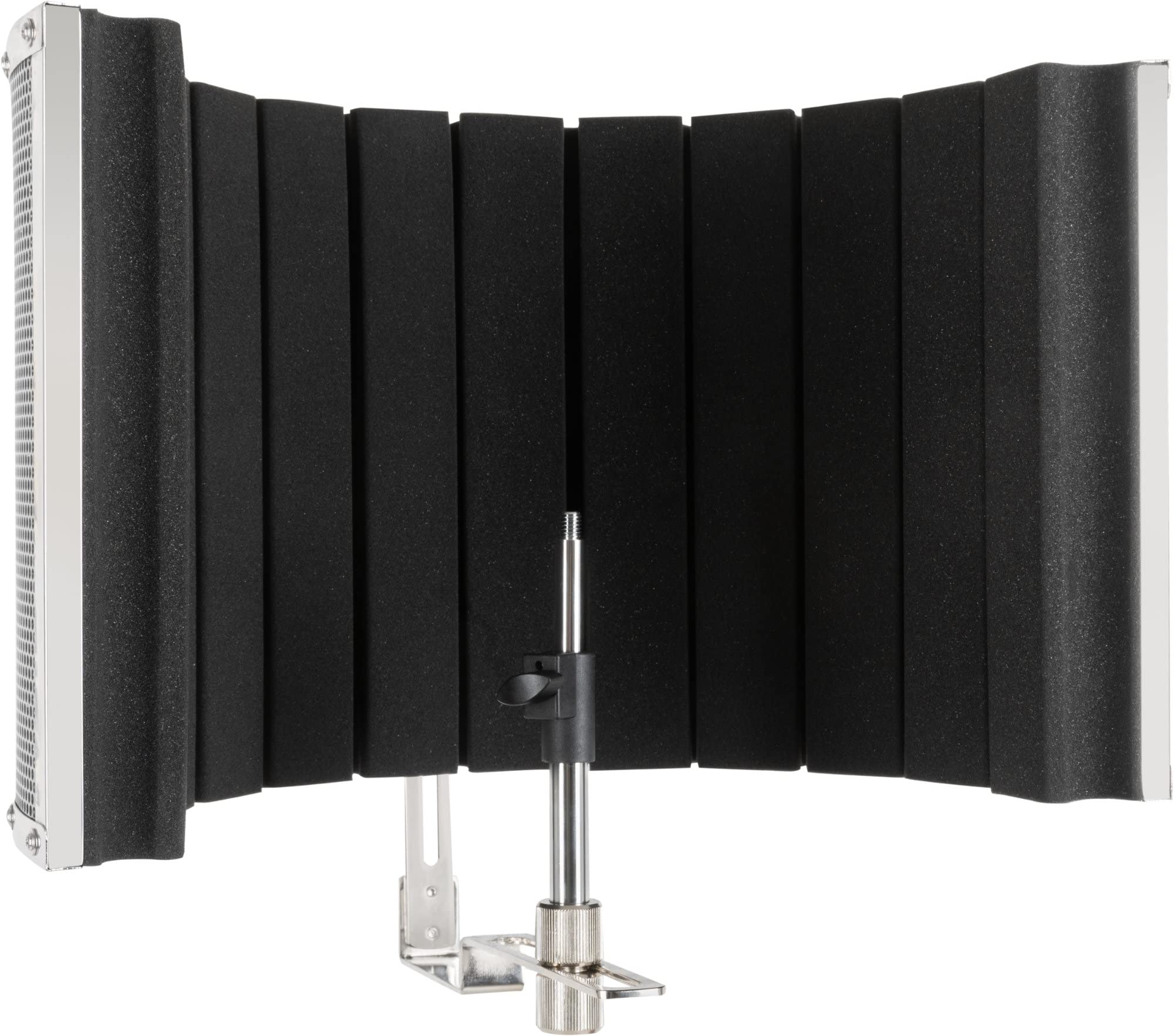 Pronomic MP-60 Micscreen, Absorbedor y difusor portátil, Peso: aprox. 2 kg | Evita reflexiones acústicas no deseadas o ecos, Compatible con casi cualquier soporte de micrófono estándar