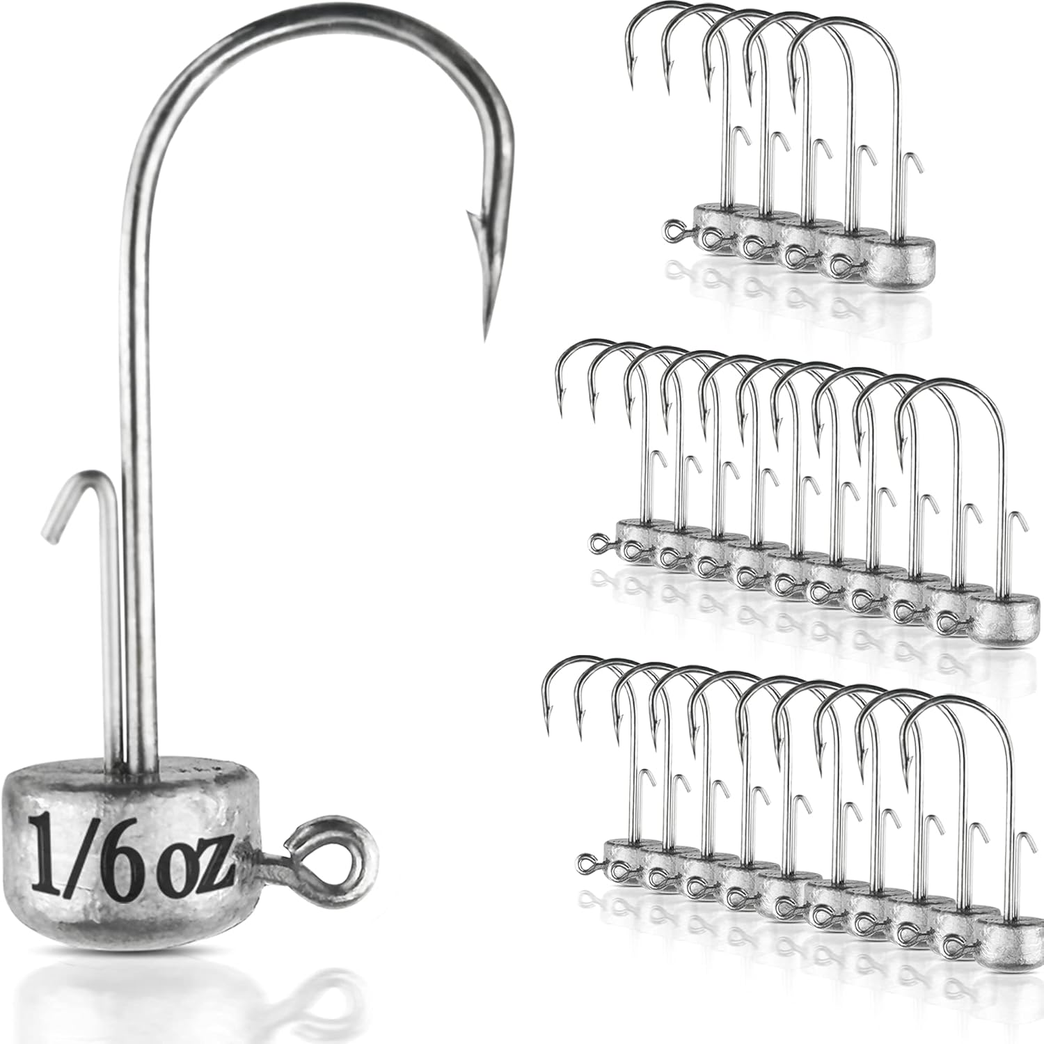 Vmsixvm ネドリグ ジグヘッド 15 25パック ベイトキット バス釣り用 フィネスマッシュルーム シュルーム ジグフック ソフトルアー用 Vmsixvm ネドリグ ジグヘッド 15 25パック ベイトキット バス釣り用 フィネスマッシュルーム シュルーム ジグフック ソフトルアー用