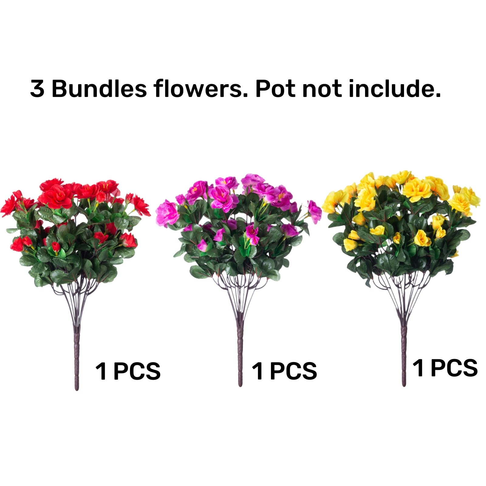 Daxi Events 鉢植え造花 フェイクシルク椿 植物 蝶のポットに小さな束 2023年 ホーム オフィス デスク シェルフ テーブル センターピース 装飾 (ブルー) ｜Ivydale 造花 植物 屋外 屋外 フェイクシルク カラフル 椿 UV