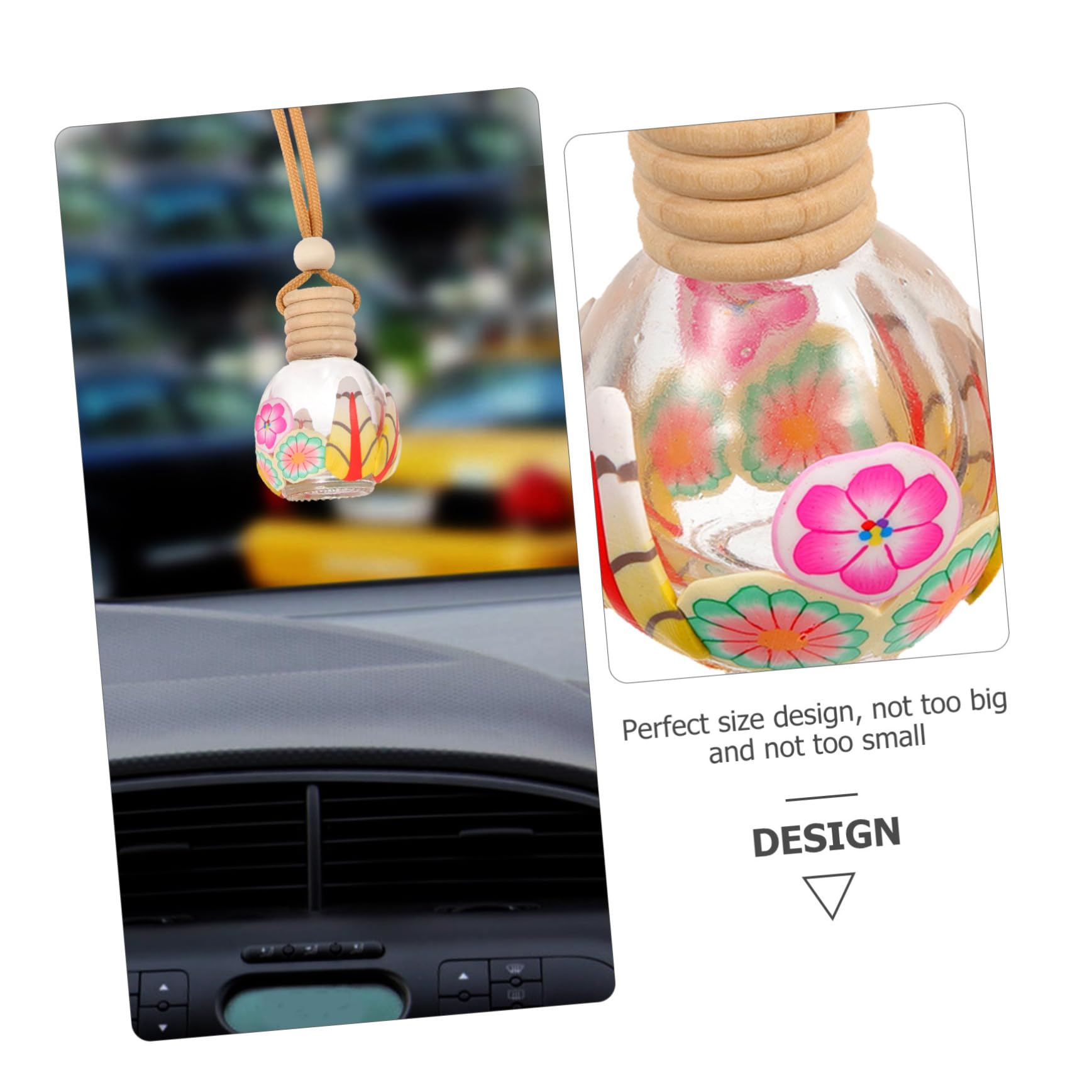 Colgante para Coche Botella de Perfume Recargable 10 Piezas