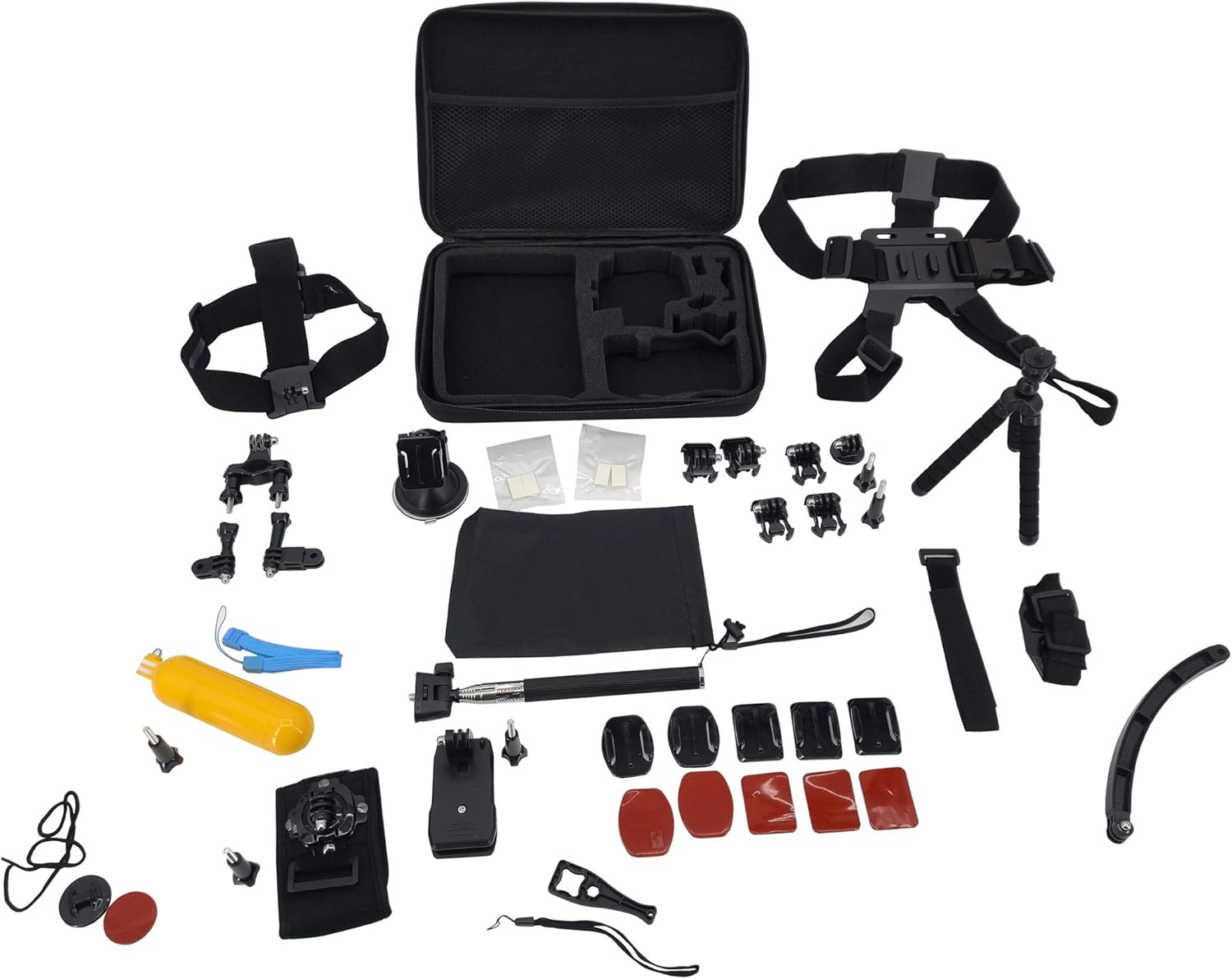 Action Camera Accessory Kit Compatible With Gopro Hero 9 8 Max 7 6 5 4 Black Gopro 2018 Session Fusion Silver White Insta360 Dji Akaso Apeman Campark Sjcam Action Camera Product Weight 2.5 Lbs 15408-F