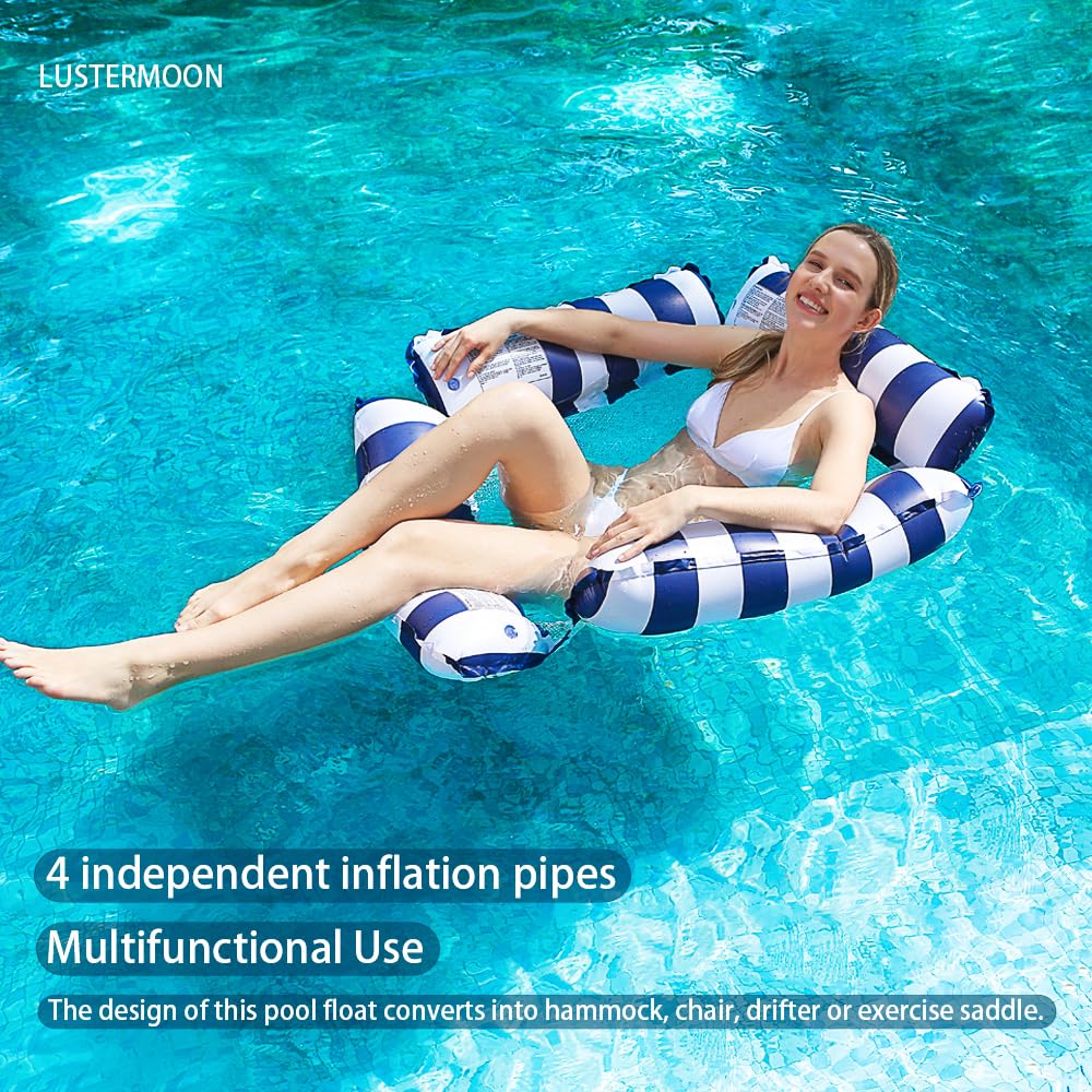 Paquete de 3 flotadores inflables para piscina, hamaca de agua, flotadores multiusos para piscina de verano, lago, playa