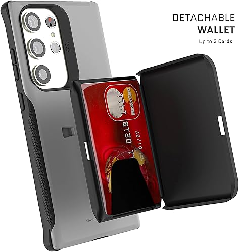 Miniatura 3 de Ghostek EXEC - Funda tipo cartera para Galaxy S23 Plus con soporte magnético desmontable para tarjetas de crédito, soporta carga inalámbrica, fundas