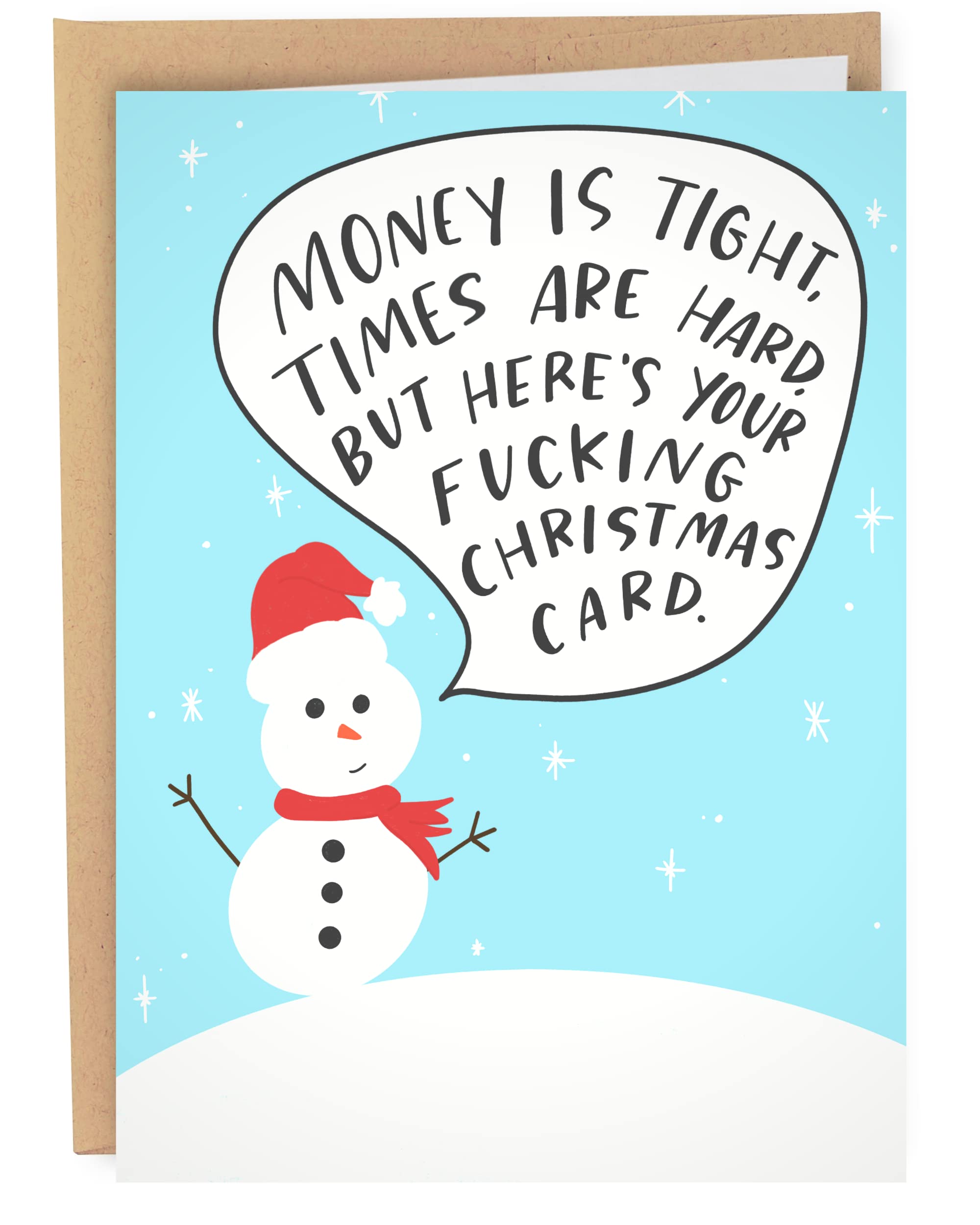 Carte De Noël Amusante De Style : Image Vectorielle De Stock