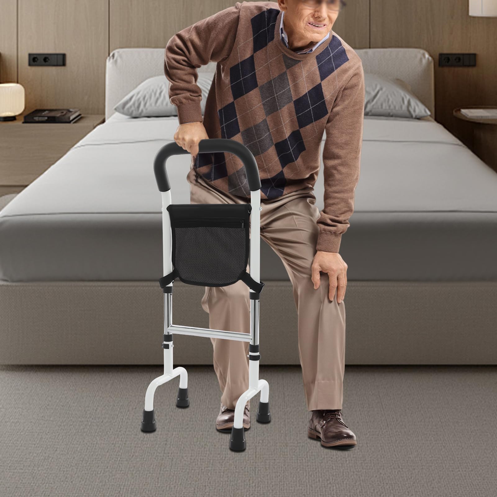 Ayuda para levantarse para personas mayores, altura ajustable, ayuda para levantarse de la cama, sofá, inodoro, con pies antideslizantes para personas mayores, discapacitados, adultos
