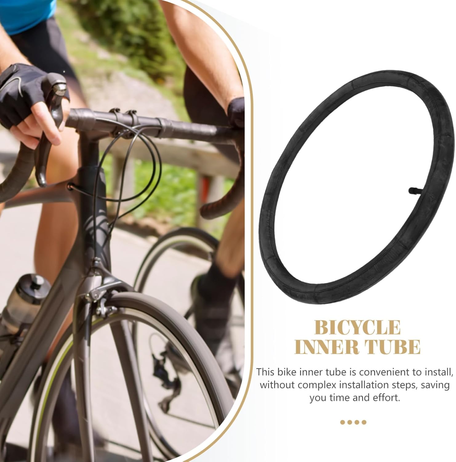 TOYANDONA Mountain Bike Inner Tube Av Valve Tear Resistant Wear Resistant Cycling Tube Professional Replacement