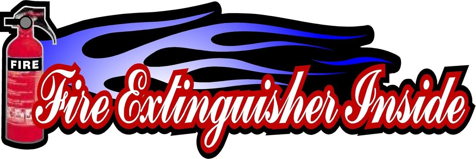 ProSticker 1901 (One) 2.5" X 7.5" FEI Series Fire Extinguisher Inside Decal Sticker