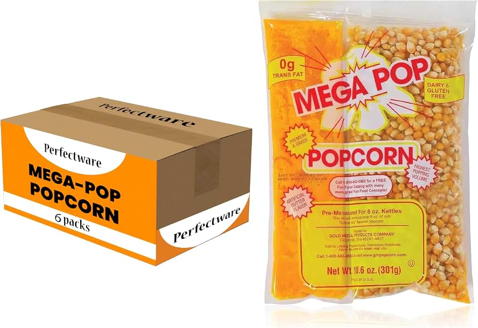 12oz Popcorn Portion Packs - Package of 6ct