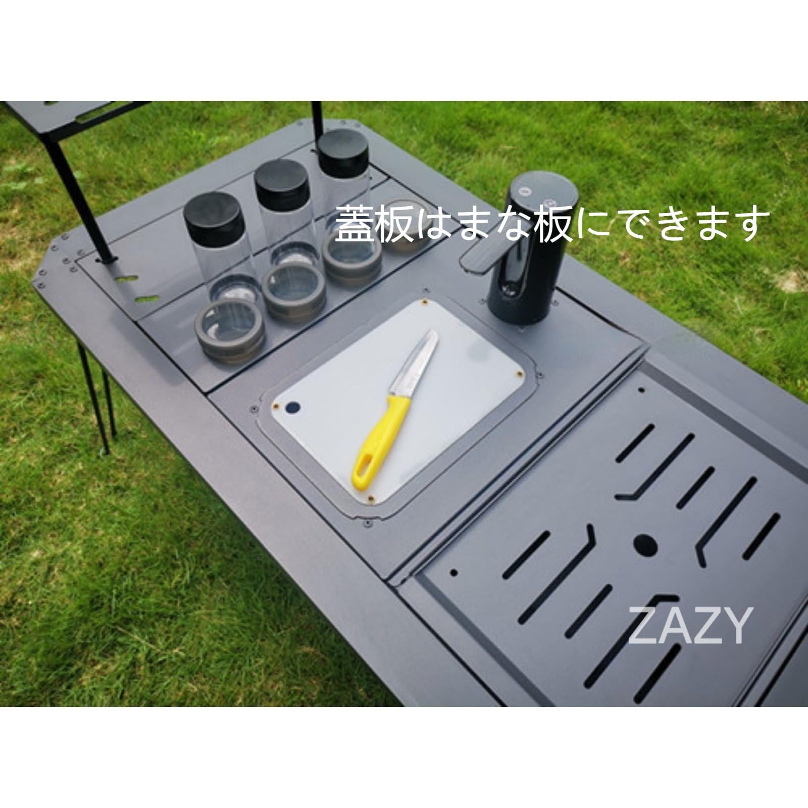Amazon.co.jp: 【ZAZY】アウトドア IGT 二層式シンクセット 電動ポンプ