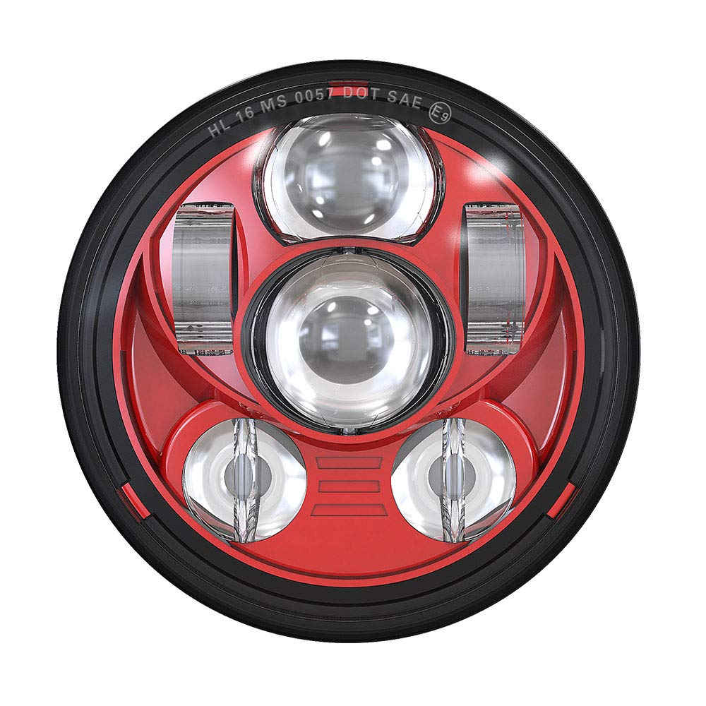 Amazon | RAMJET4X4 5.75インチLEDヘッドライト LEDバイクライト