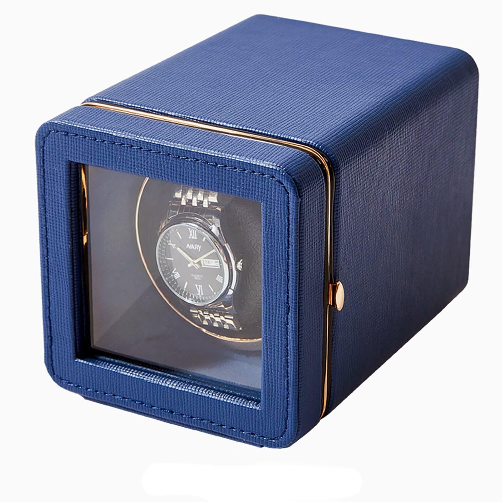 Uhrenbeweger 1 Uhr Watch Winder Box Automatik Uhrenbeweger leise Uhrenbeweger für Automatikuhr Type-C USB Aufladen luxuriöser Uhrendreher Automatischer Uhrenbeweger für eine Uhr Uhren Bewegungsgerät