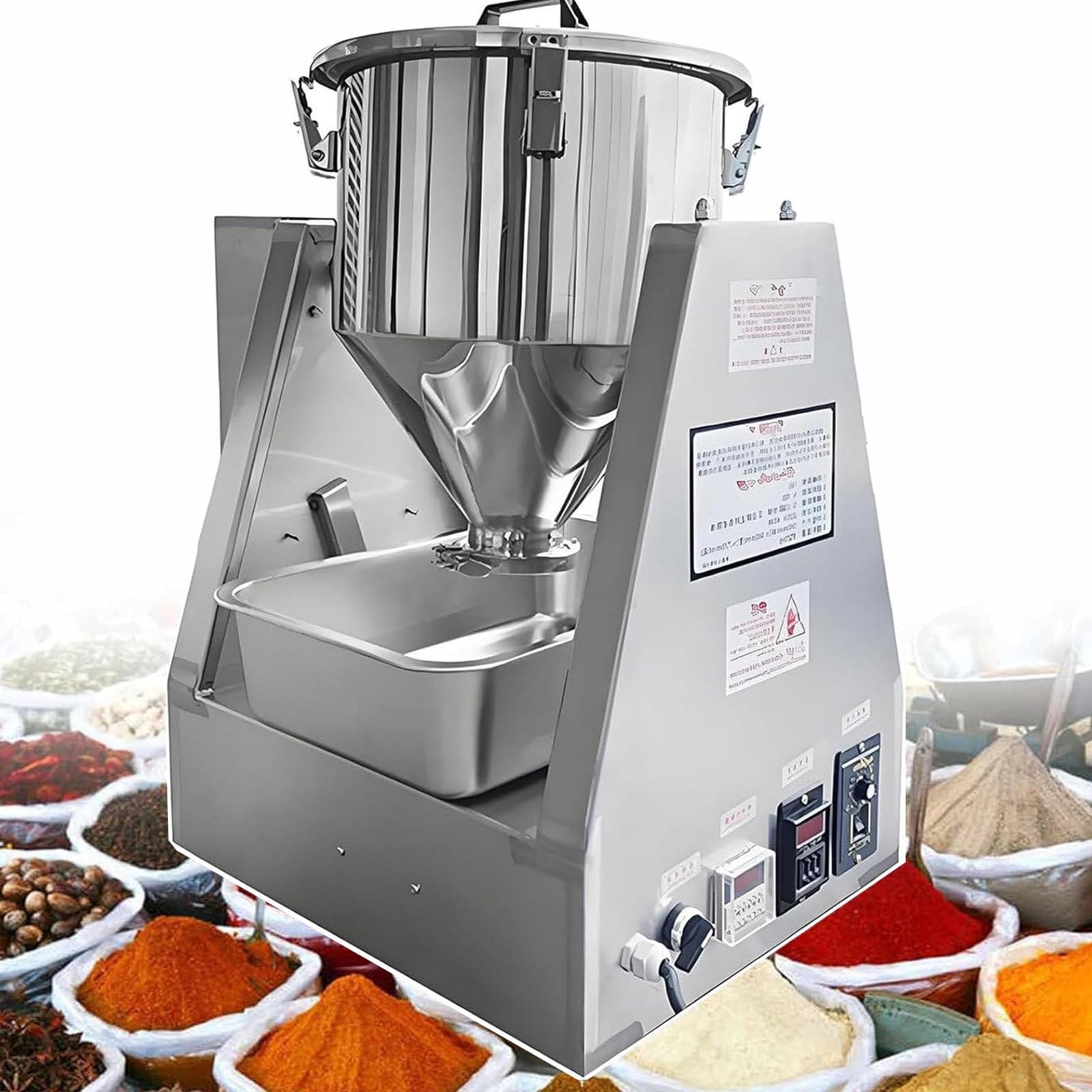 XueFulxion Particle Powder Mixer,small powder mixer made of stainless steel,Laboratory Stainless Steel Dry Powder Mixer,Electric Dry Powder Mixing Machine,for Medicine Powders/Nuts/Cereals 5L