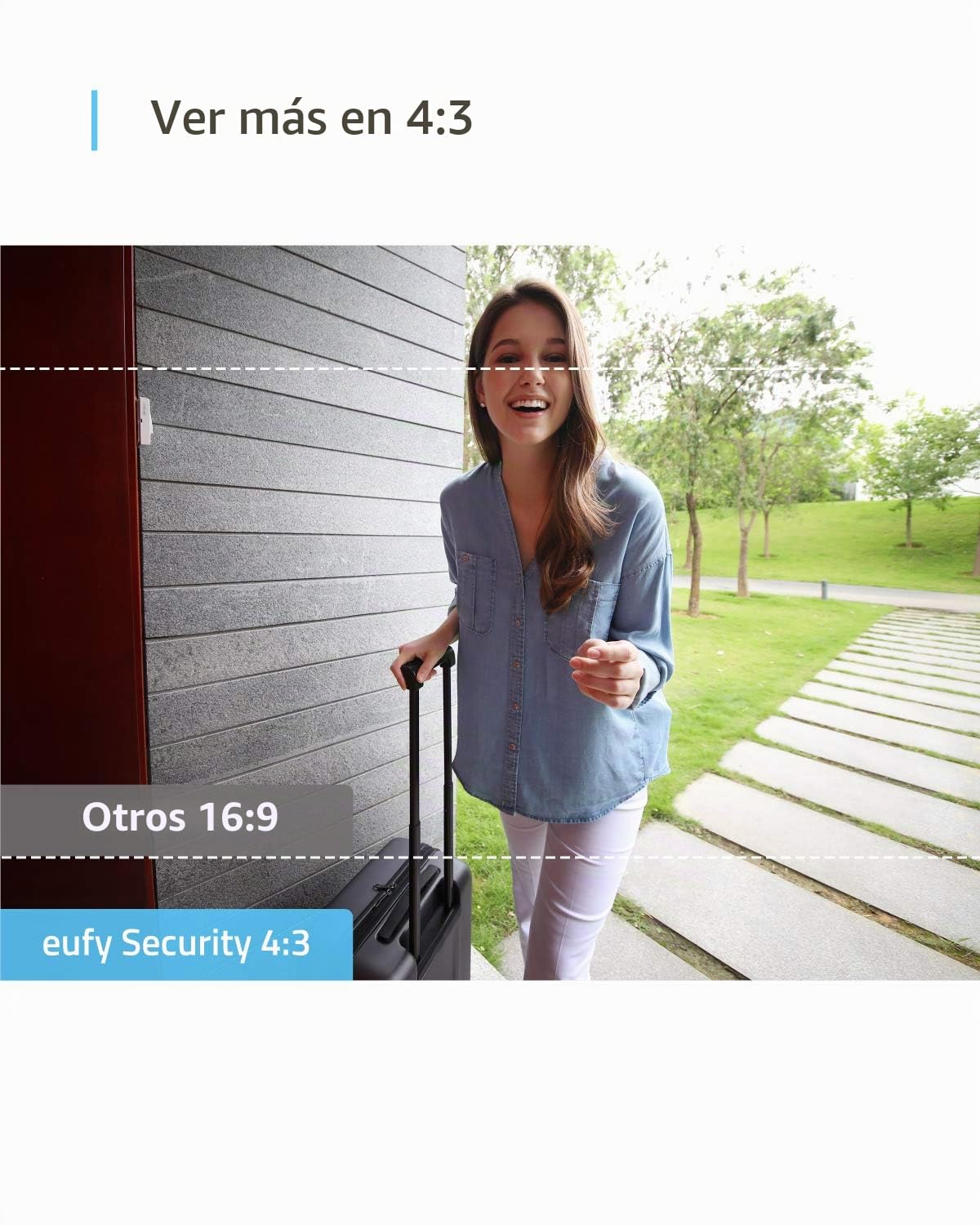 eufy Security Timbre de vídeo con Cable con Timbre de Puerta, resolución 2K, Timbre con cámara, Almacenamiento cifrado, Uso Gratuito, WiFi, Requiere Circuito de Timbre existente