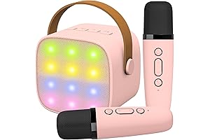 Karaoke Machine for Kids with 2 Wireless Mics