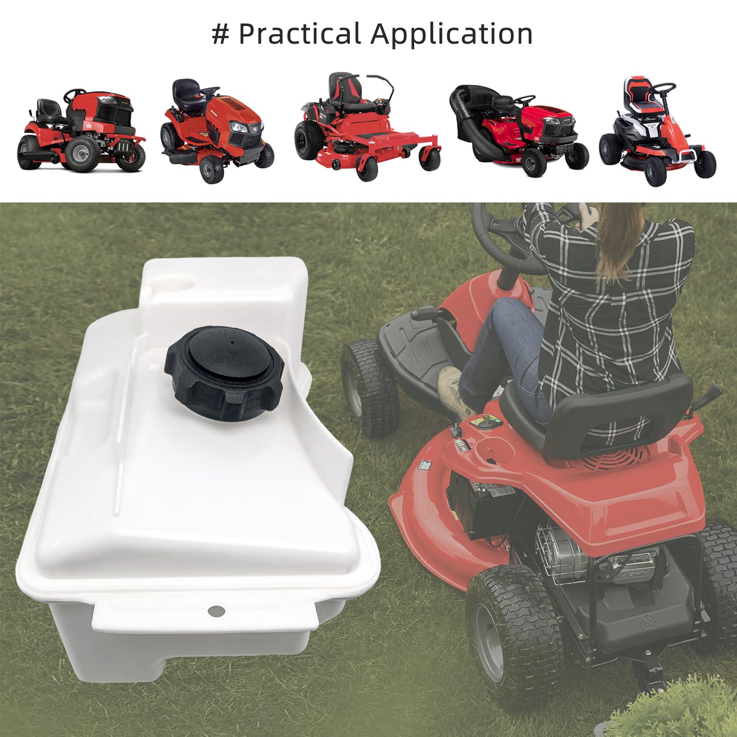 1 depósito de combustible para tractor de césped Husqvarna Craftsman poulan 581289901