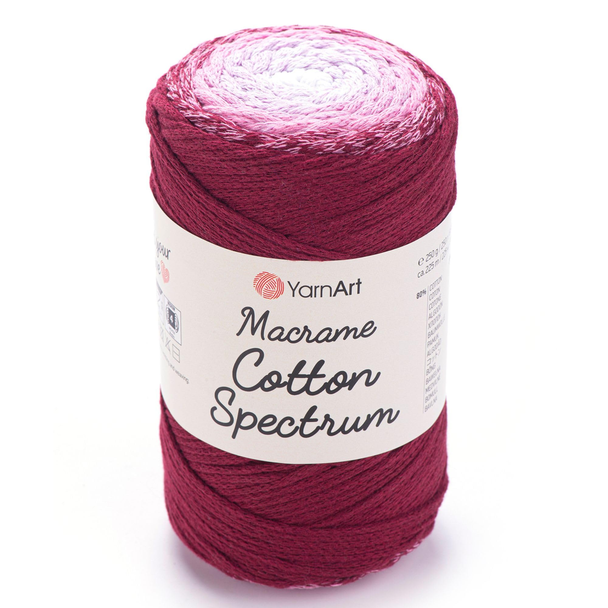 Amazon.com: YarnArt Macrame Cotton Spectrum – 80% Cotton