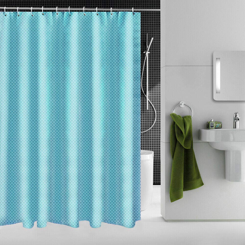Householdfurnishing Aqua Super Quality Waterproof Polyester Bathroom Shower Curtains With Hook (, 180X180cm)