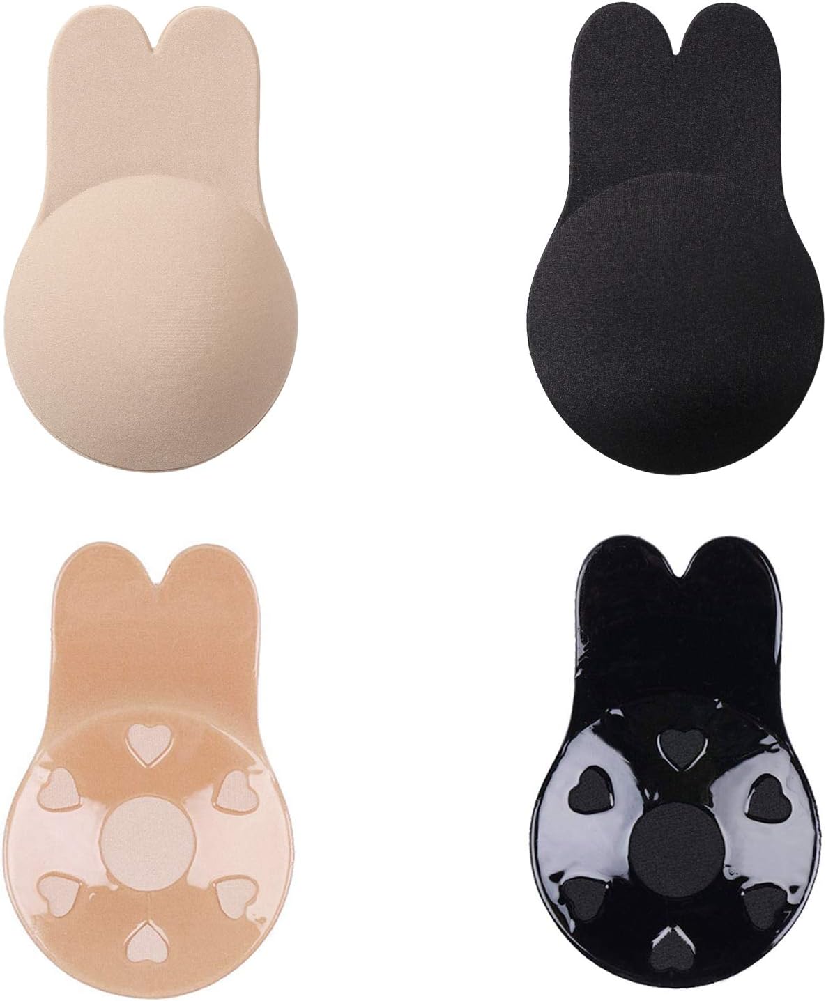 Adhesive Bra Strapless Breast Lift Tape Invisible Rabbit Bra Tape for Women 2Pcs