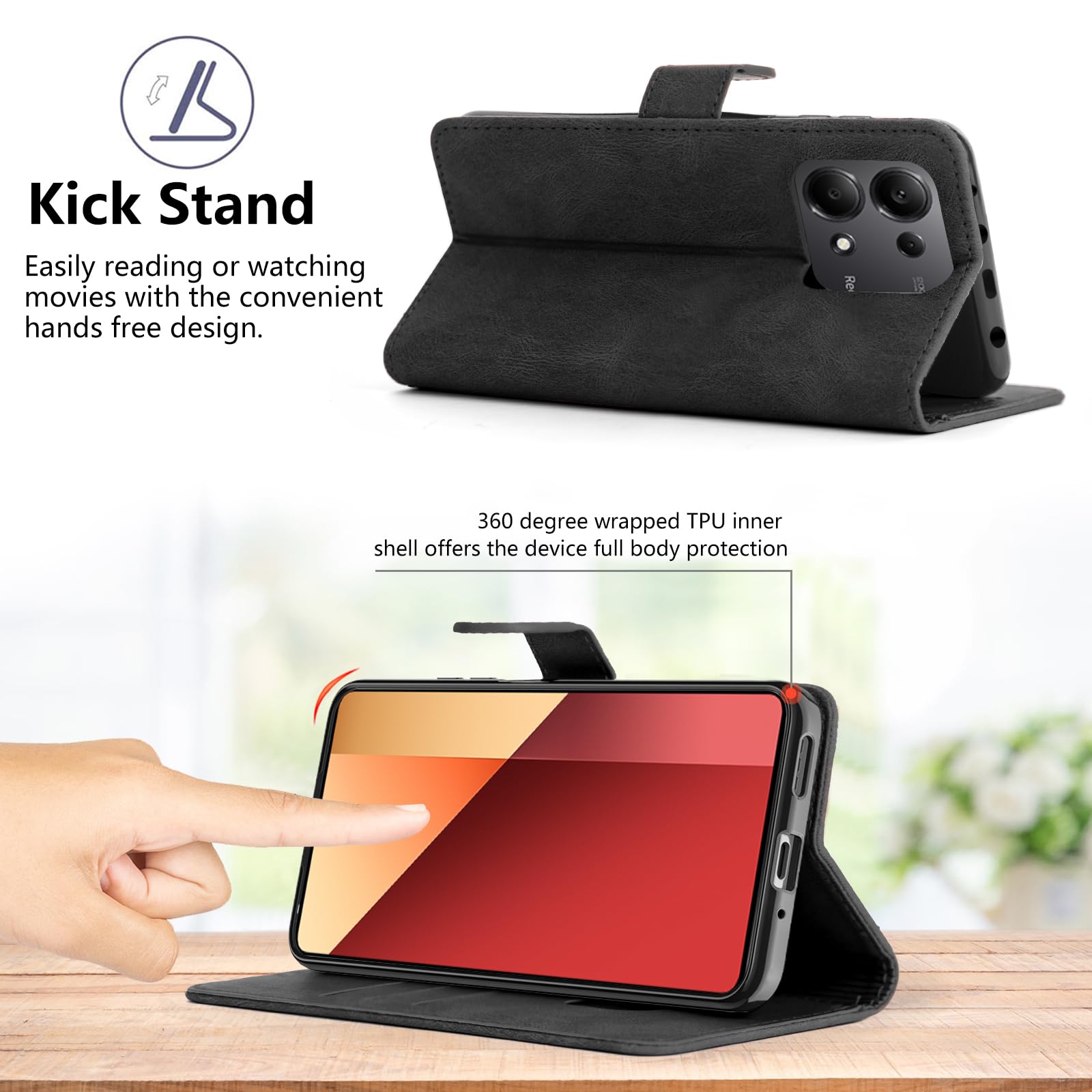 Cover Xiaomi Redmi Note 13 Pro Custodia Ibrida BEZ Per Redmi Note 13