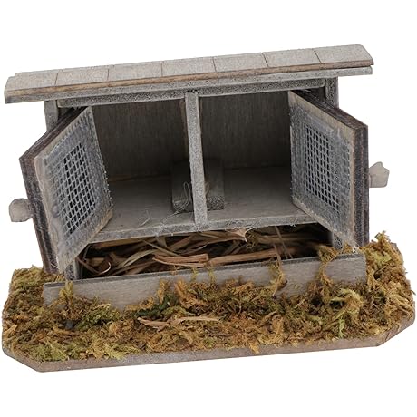 Cabilock 1pc Simulated Chicken Coop Plants Decor Houseplant Ornaments