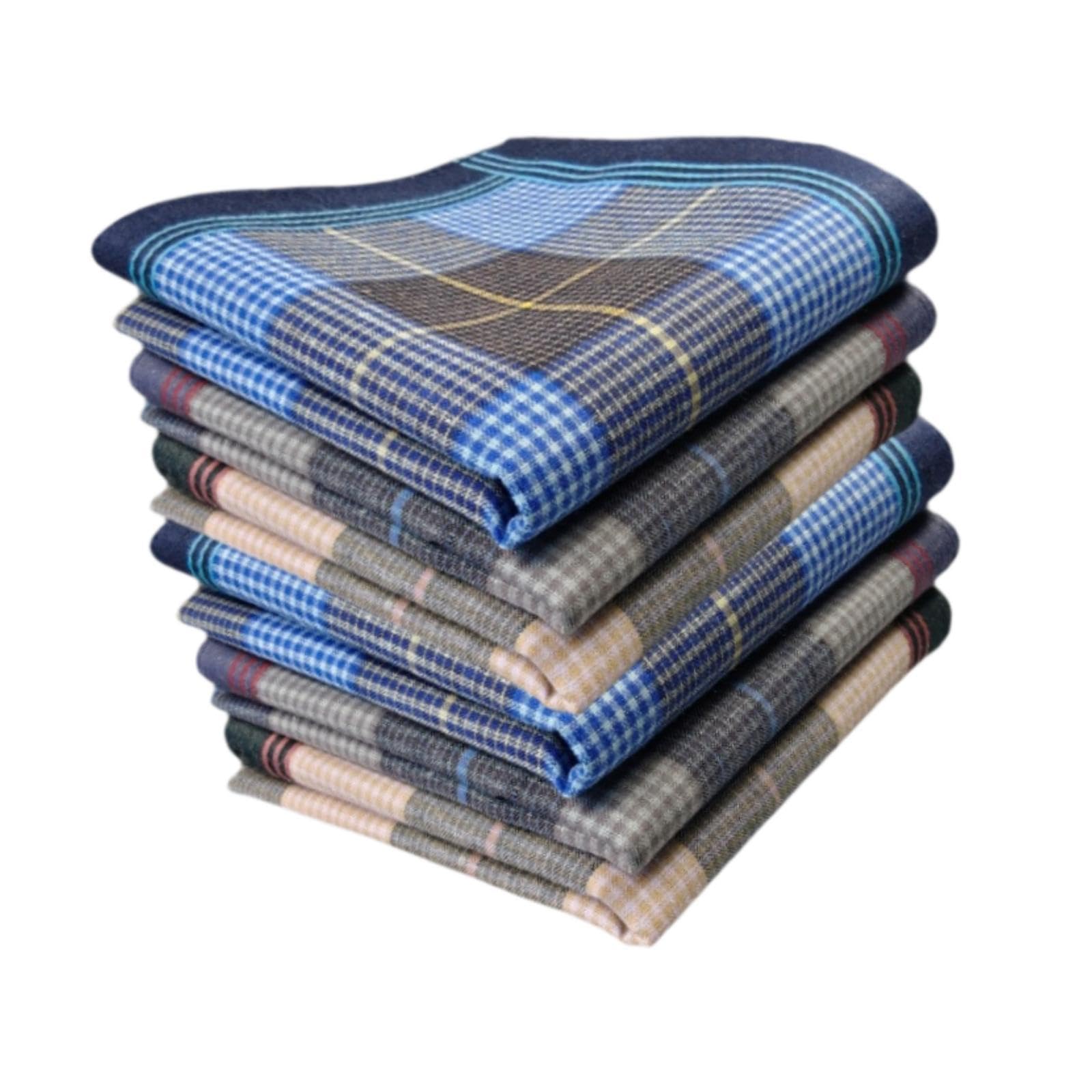 ojiva Ojiva® 6Pcs Handkerchiefs Plaid Easy to Use Soft Portable Durability | Great For Weddings, Groomsmen, Parties, Anniversaries, Concerts, And Other Special Occasions Where A Classic Accessory Is-picture-19
