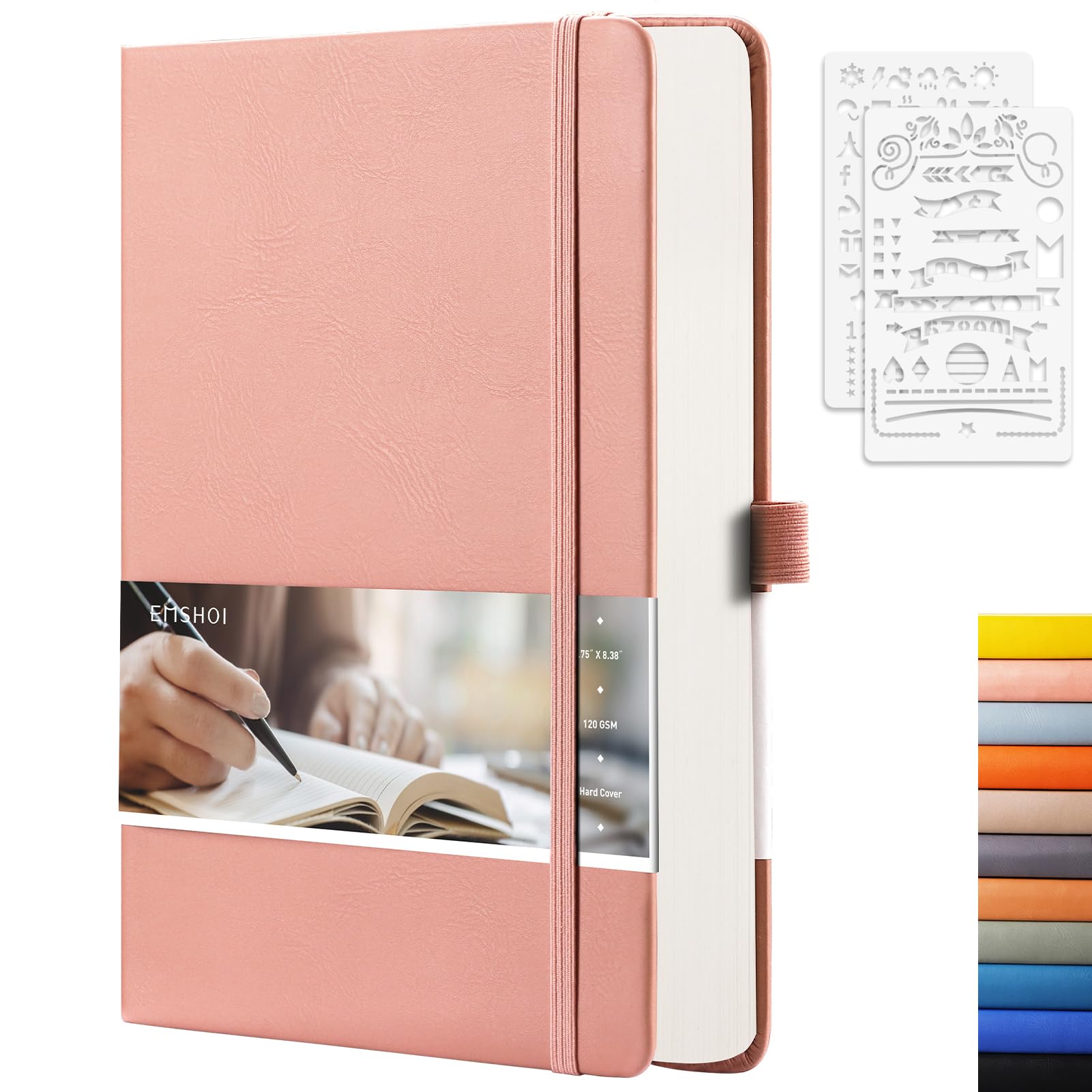 Scandinote A5 Bullet Dotted Journal – Pink, 208 Pages, 120gs Paper, Vegan Leather Cover, 3 - View #10