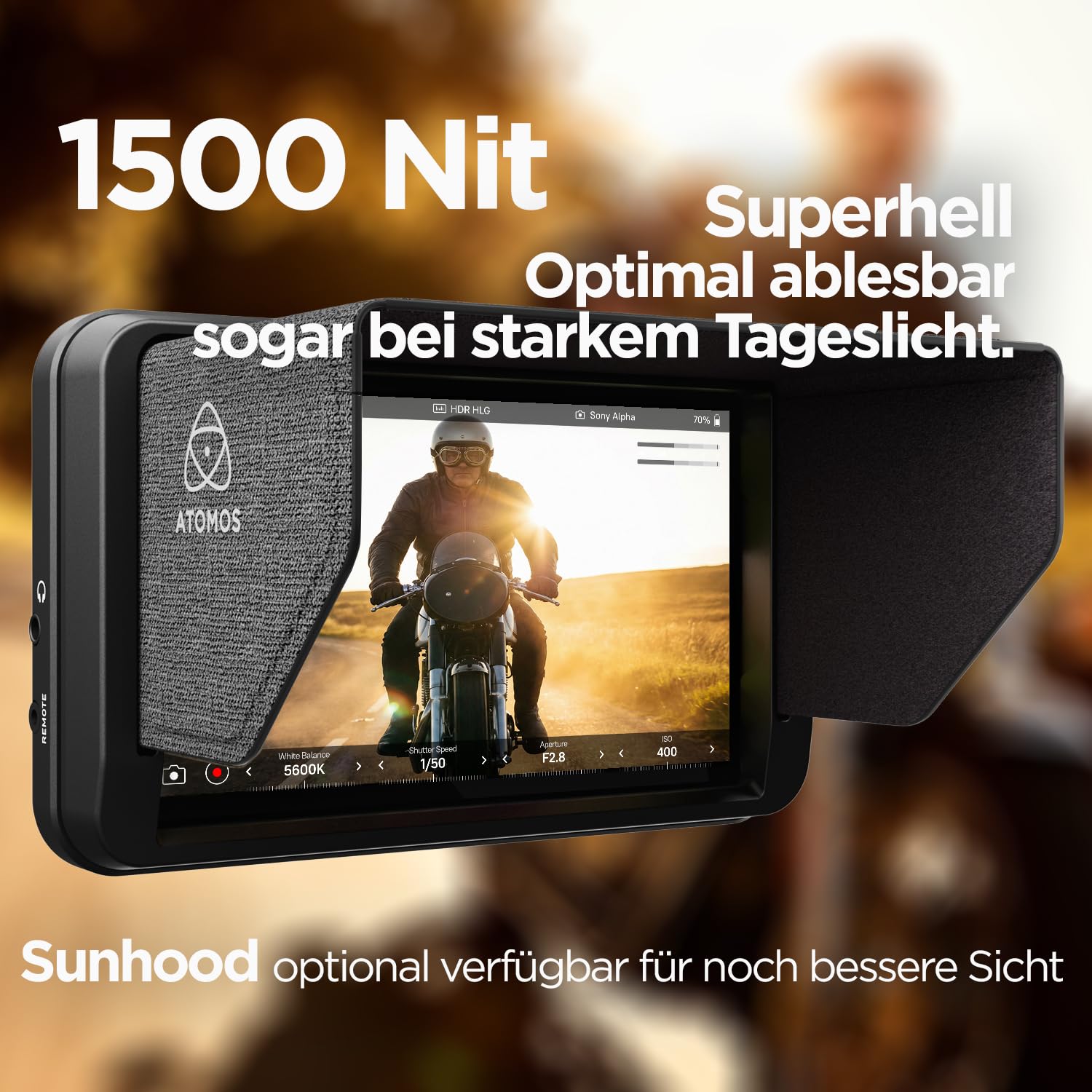 Atomos Shinobi II HDMI 4K Monitor with HDR Touchscreen, All Day Battery Life, and Lightweight Design (Black)