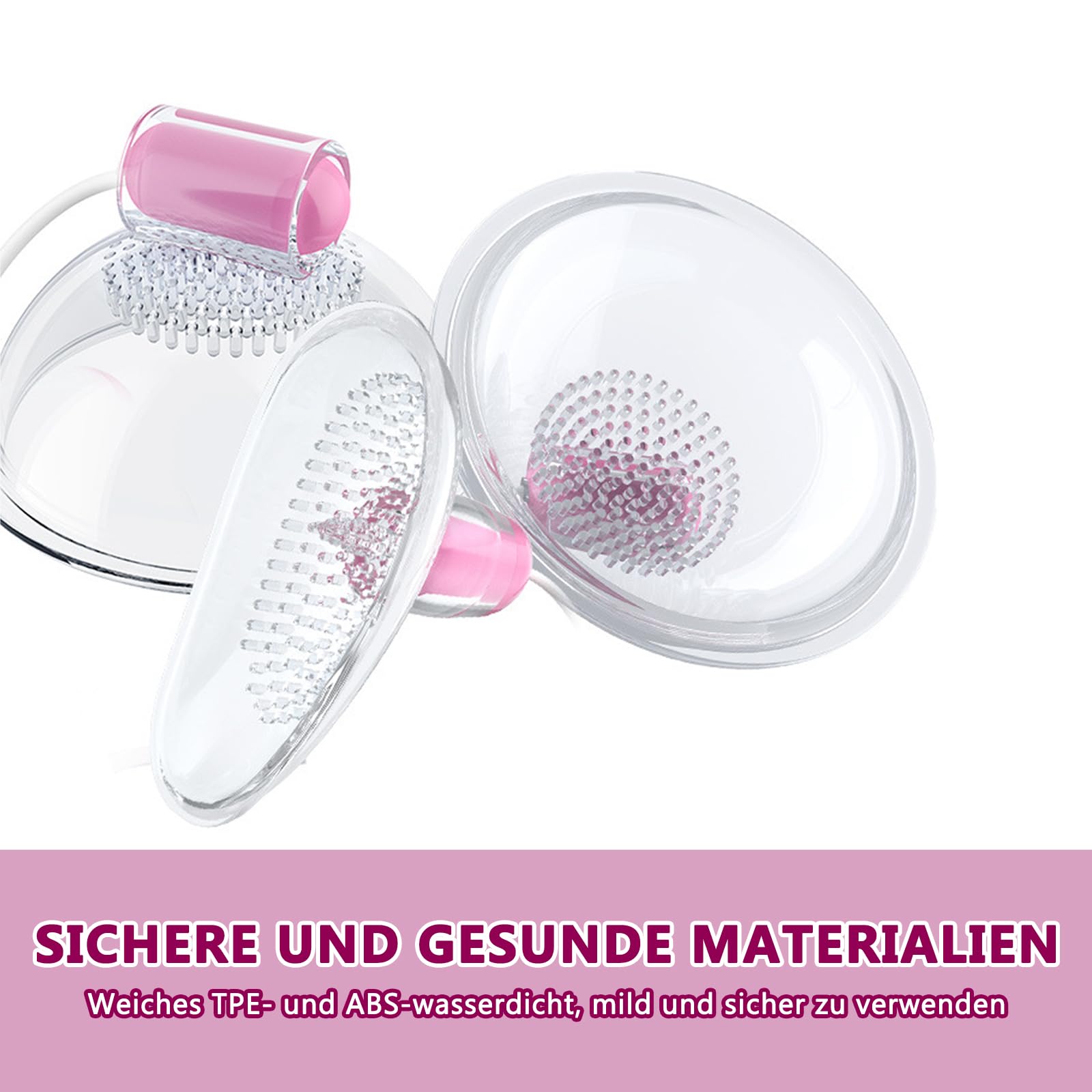 BDSMYEE Vibrateur Pour Mamelons, Masseurs de mamelons et de vagin 2 in 1, Sex toys Vagin Clitoris Ventouse, 10 modes de vibration, Ventouse de mamelon