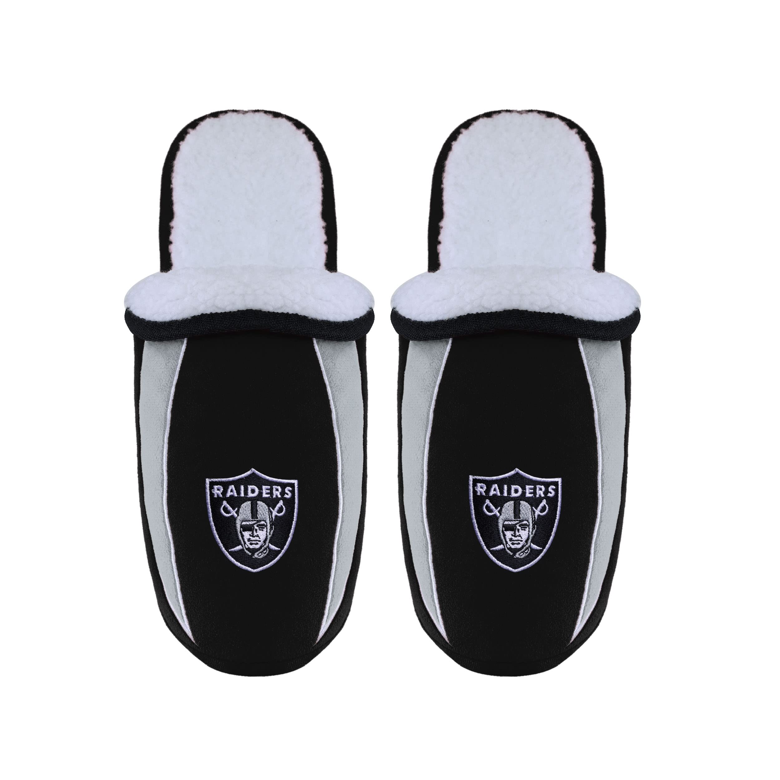 FOCO NFL Mens Football Team Logo Moccasin Slippers Shoes