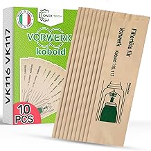 Sacchetti per Aspirapolvere 10 Pezzi per Vorwerk Folletto VK 116 VK 117 - MADE IN ITALY - Garanzia di 5 Anni - ONIX TECH