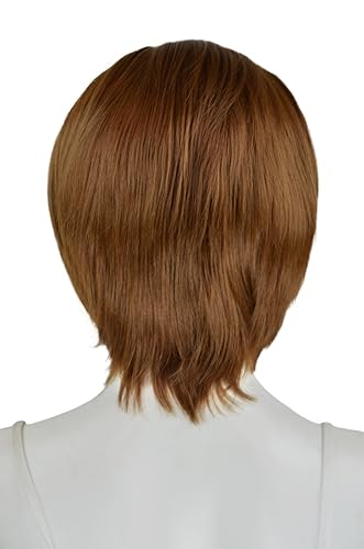 Miniatura 3 de EpicCosplay Atlas Peluca corta multiparte marrón claro (30 libras)