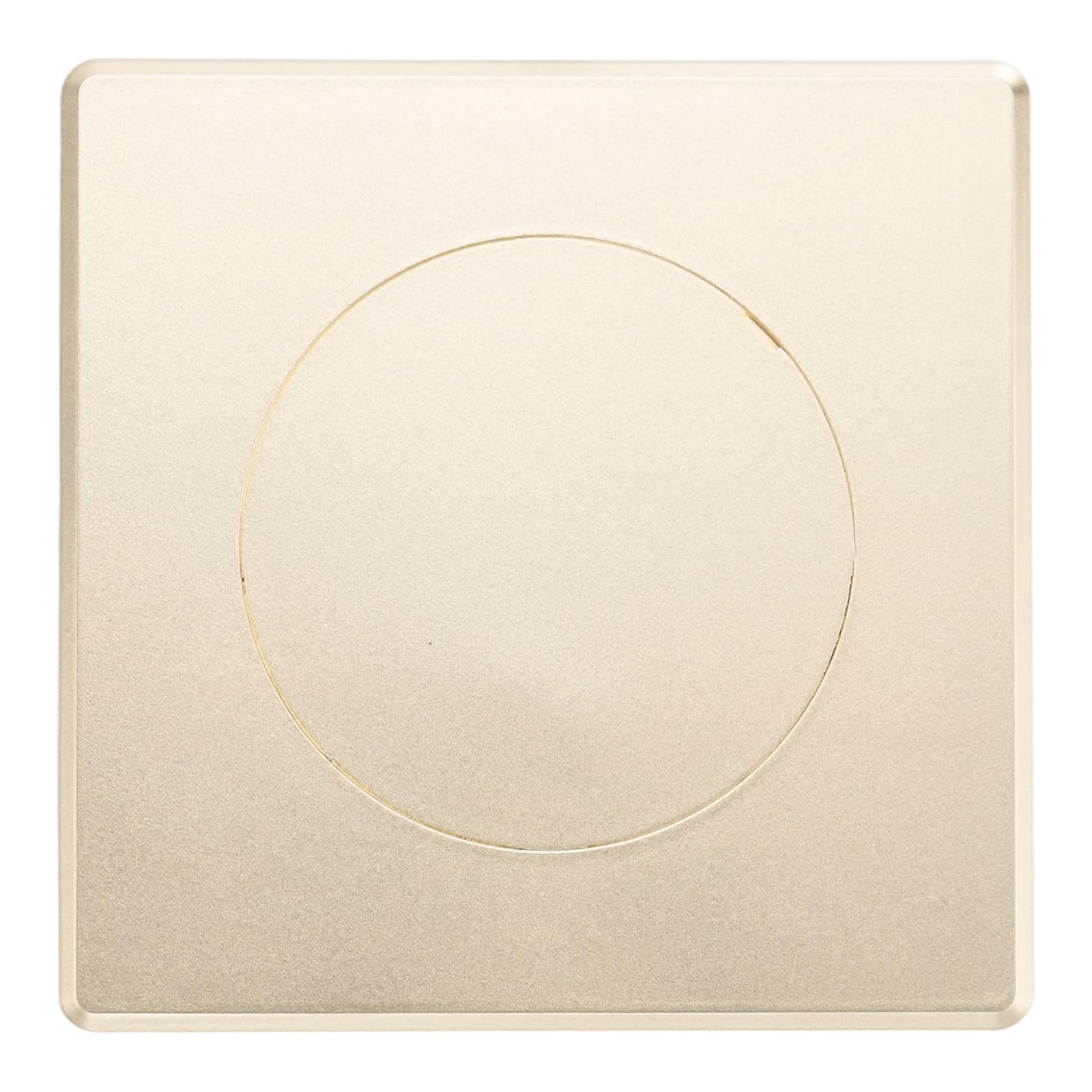 M METERXITY 1-Pack Access Panel for Drywall, 4x4 Inch Plastic Self Adhesive Wall Hole Cover Access Doors for Wiring Cable/Ceiling, Removable Plumbing Wall Panel [Gold Tone, Round] — image 1