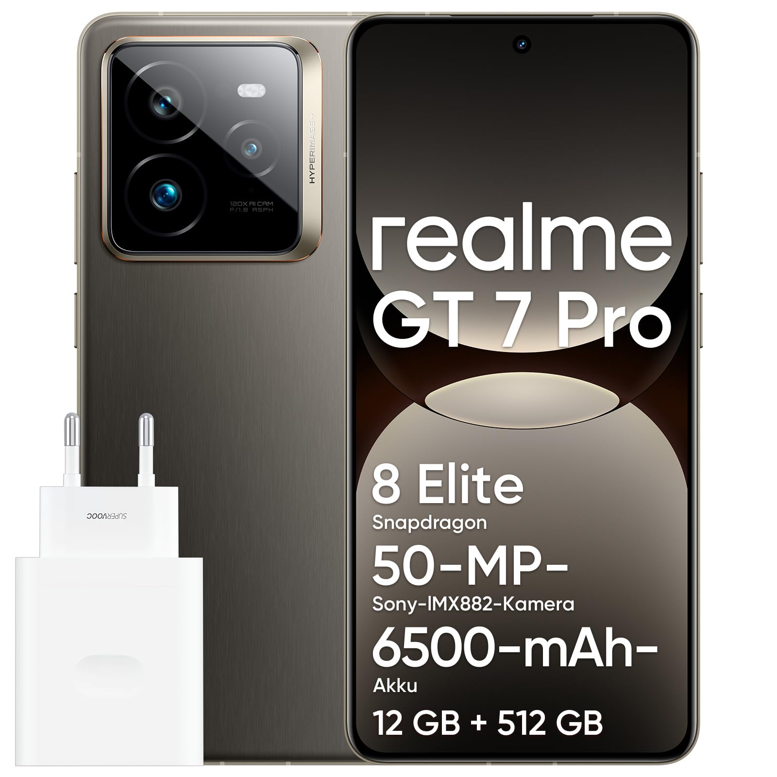 realme GT 7 Pro 5G Smartphone, 12GB + 512GB, AI Display RealWorld