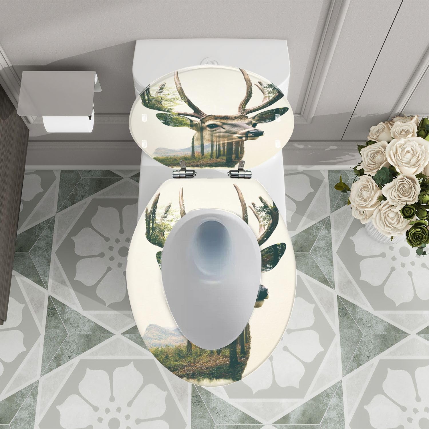 Langer WC-Sitz für Badezimmer
