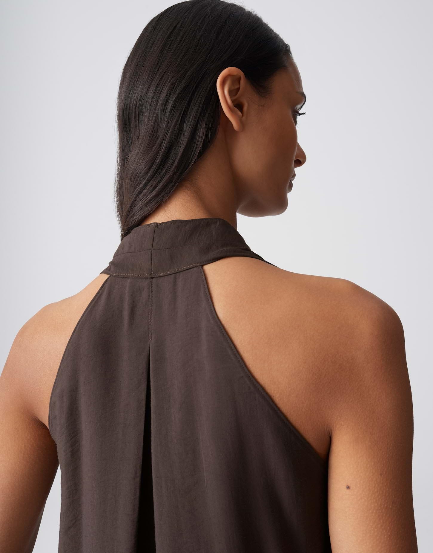 OPUS Damen Midikleid | Neckholderkleid aus feinem Modal Mix