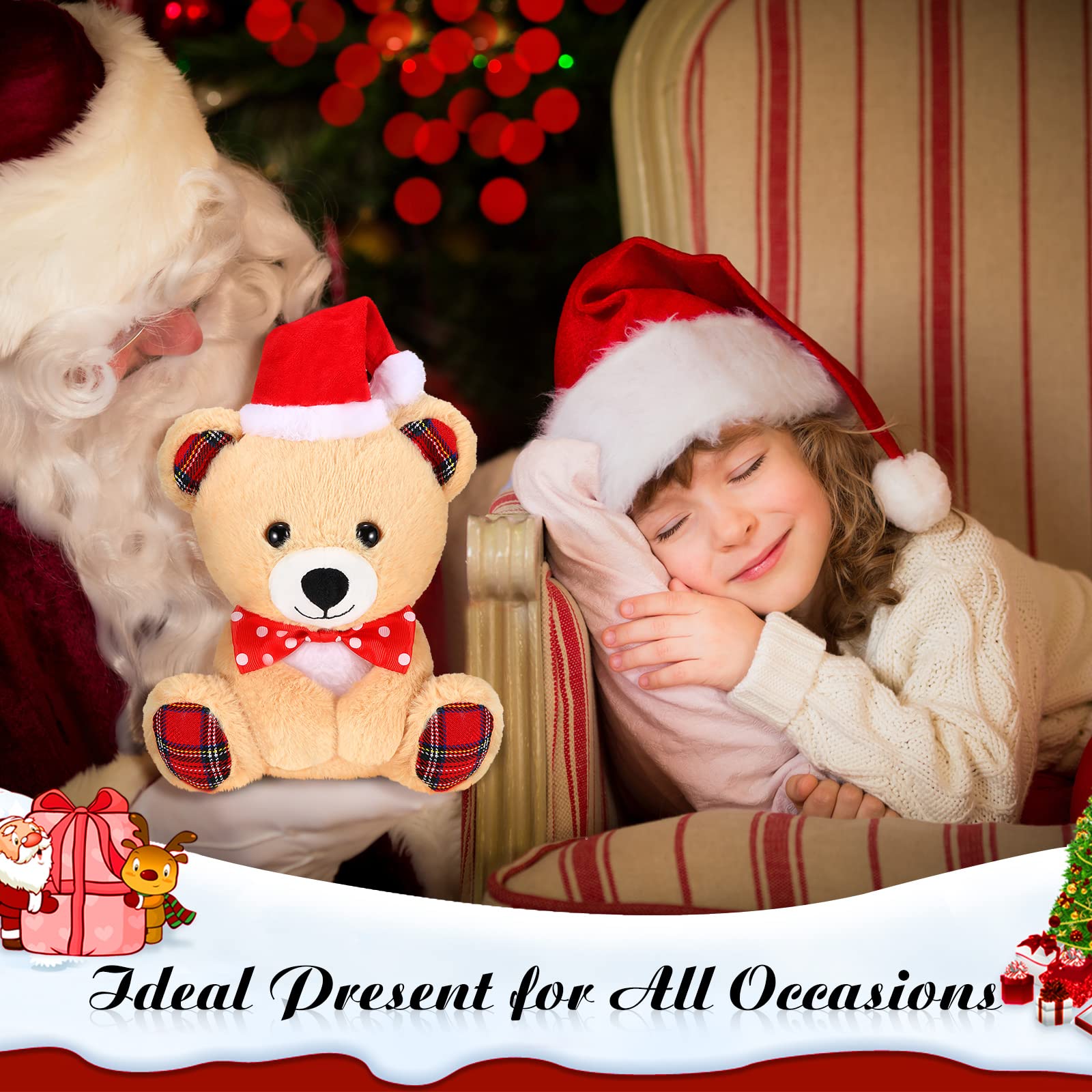 Amazon.com: Threan 8 Inch Christmas Stuffed Animal Christmas Plush 