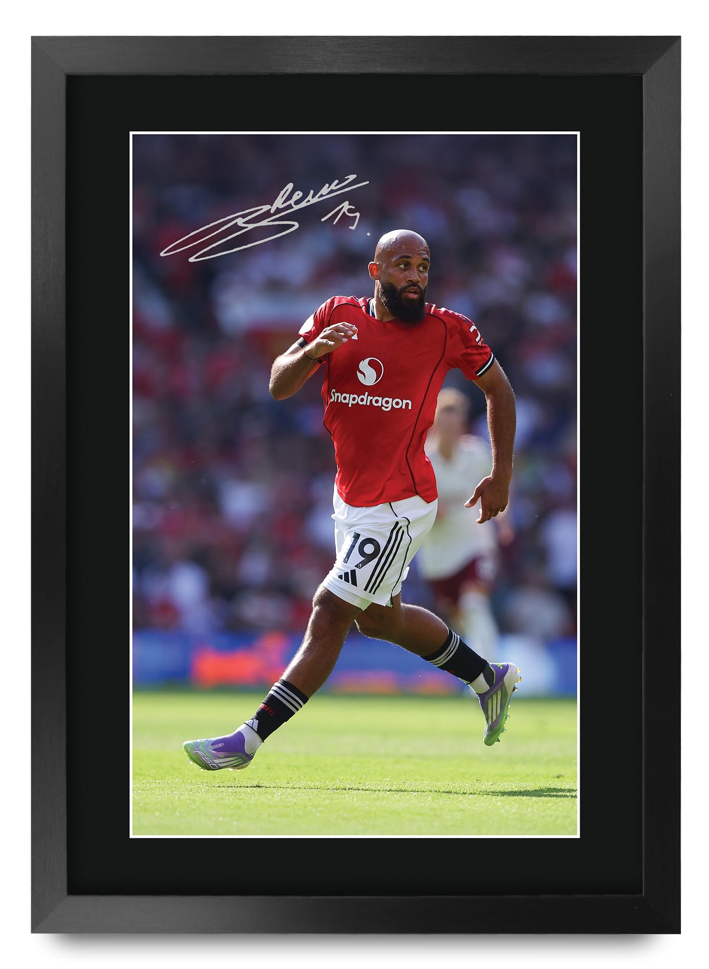 HWC Trading Bryan Mbeumo Gifts Printed Signed Autograph Picture for Football Fans and Supporters (ID-000046) - A3 Framed