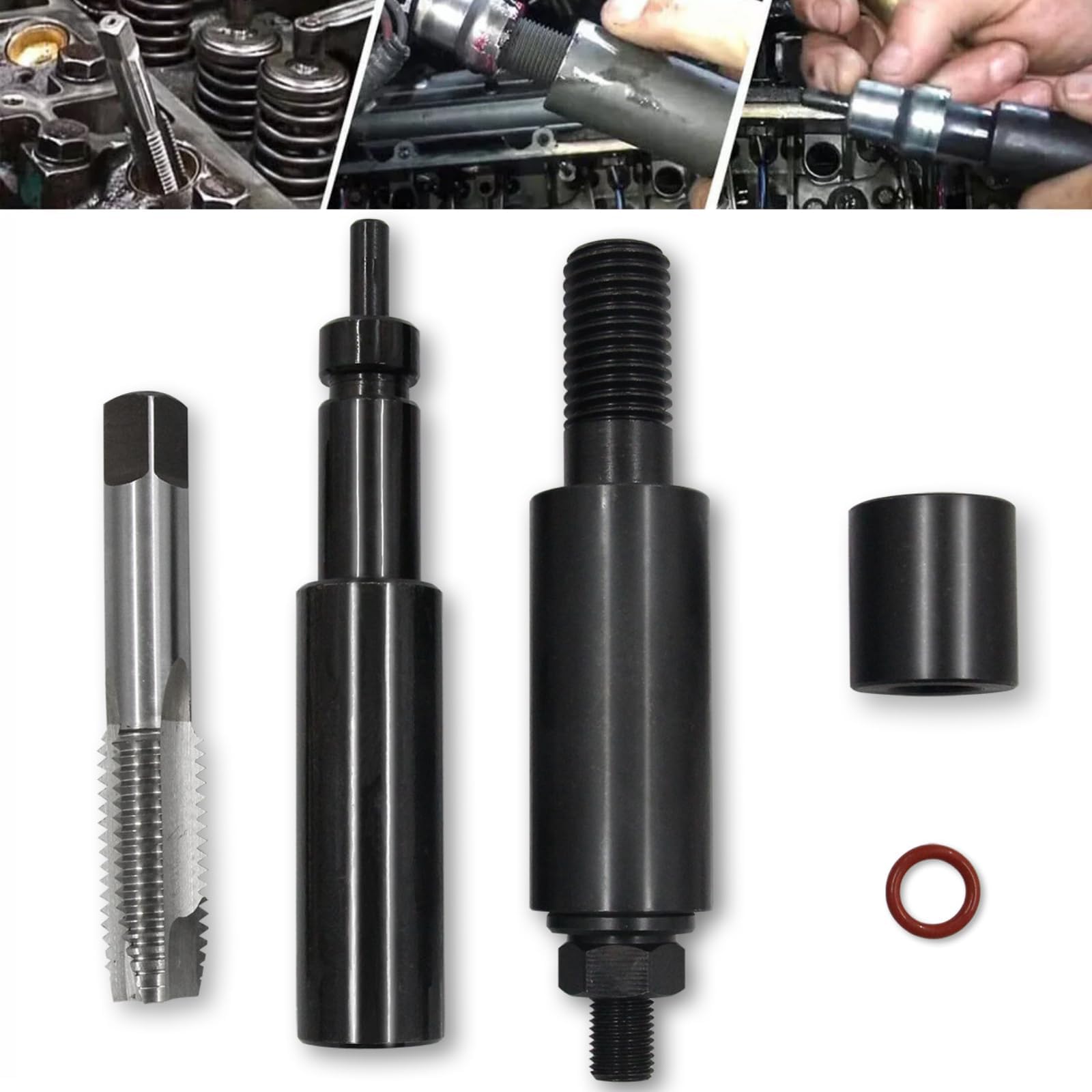 Fuel Injector Sleeve/Cup Remove & Install Tool Kit for All Ford Engines 6.0L and 6.4L 2003-2010