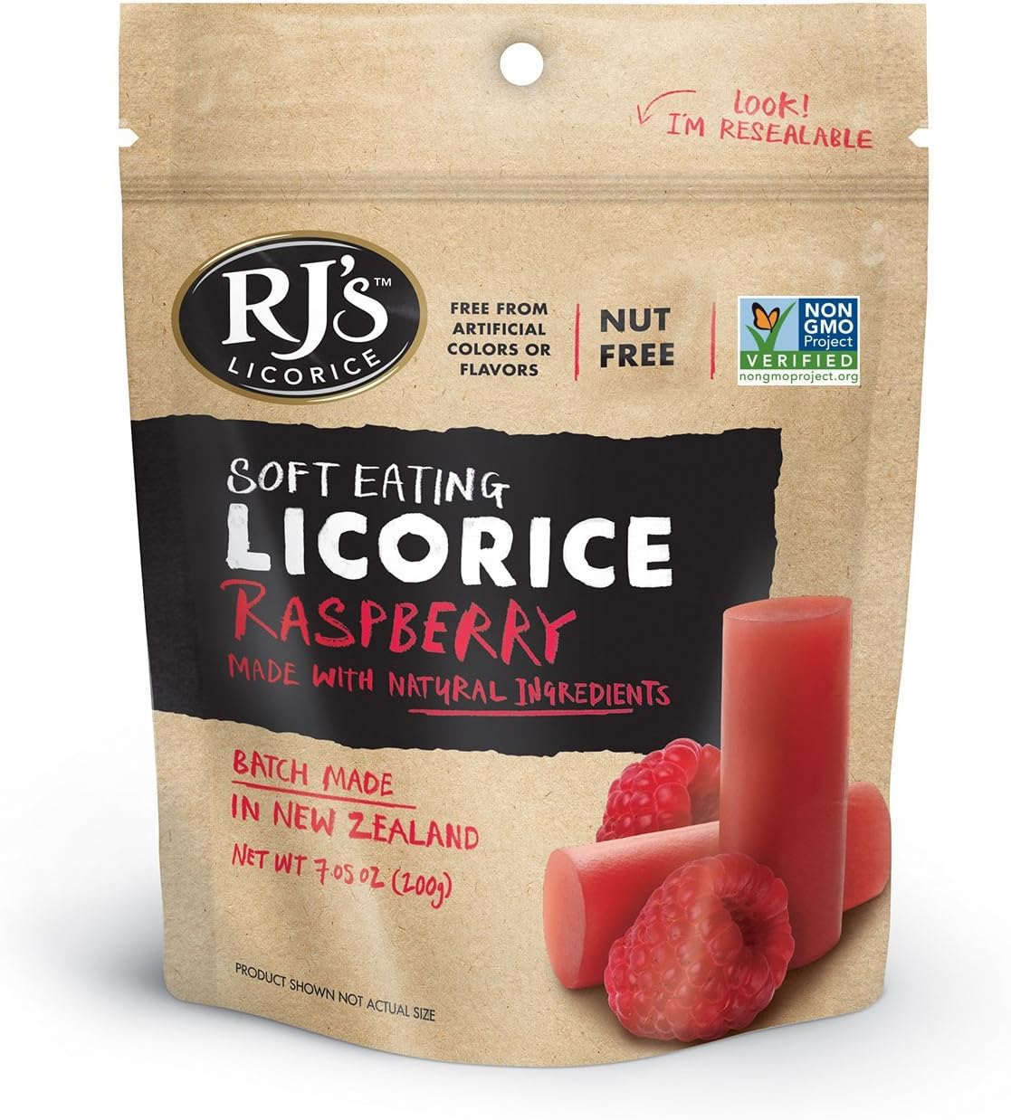 RJS LICORICE Natural Mango Licorice Logs, 7.05 OZ